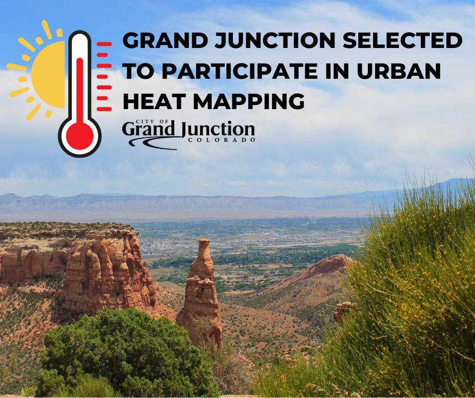 The Colorado National Monument with the Grand Mesa in the background. 