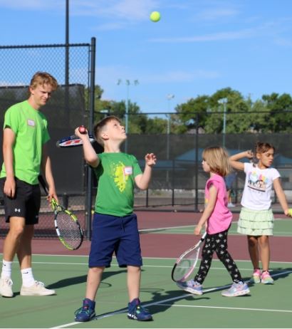 Kids Playing Tennis