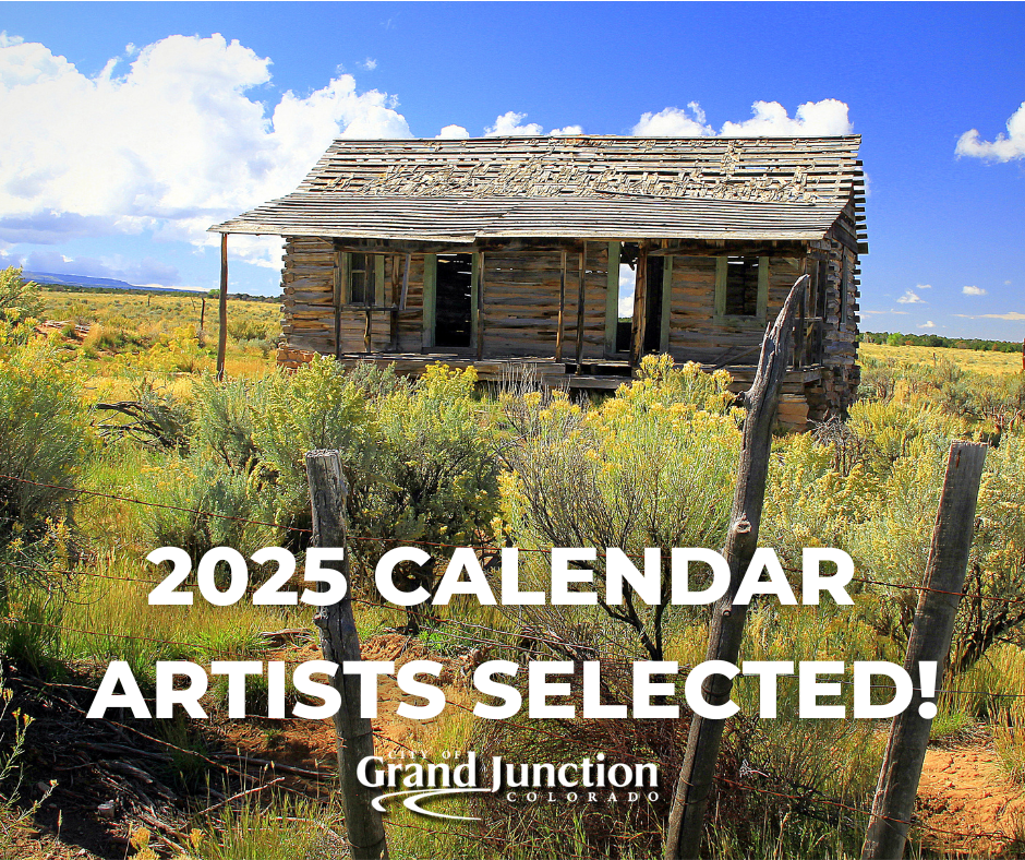 A wooden structure among a field of yellow flowers. Text on graphic. 