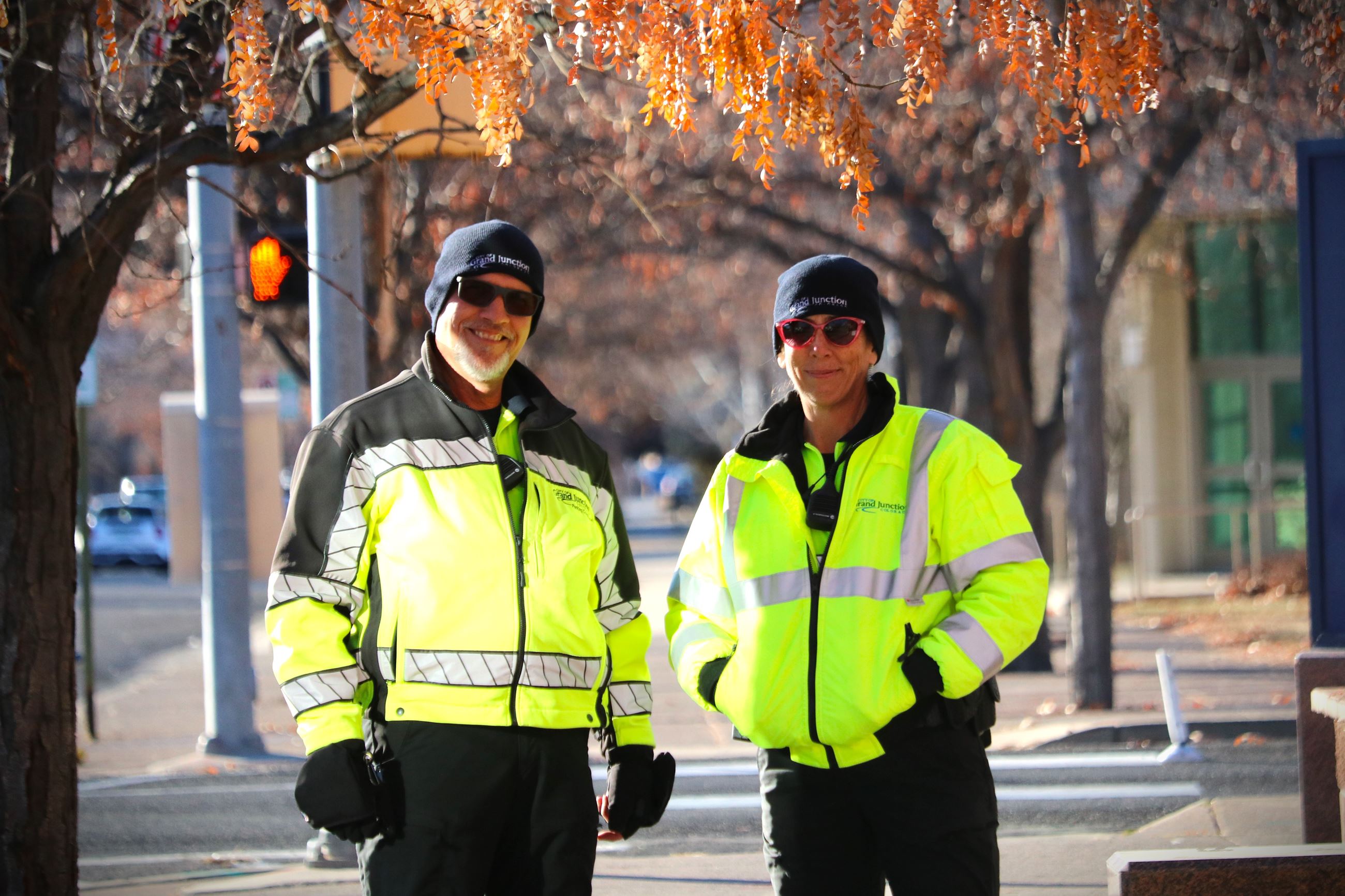 GJPD Municipal Park Rangers Cordova and Knols smile
