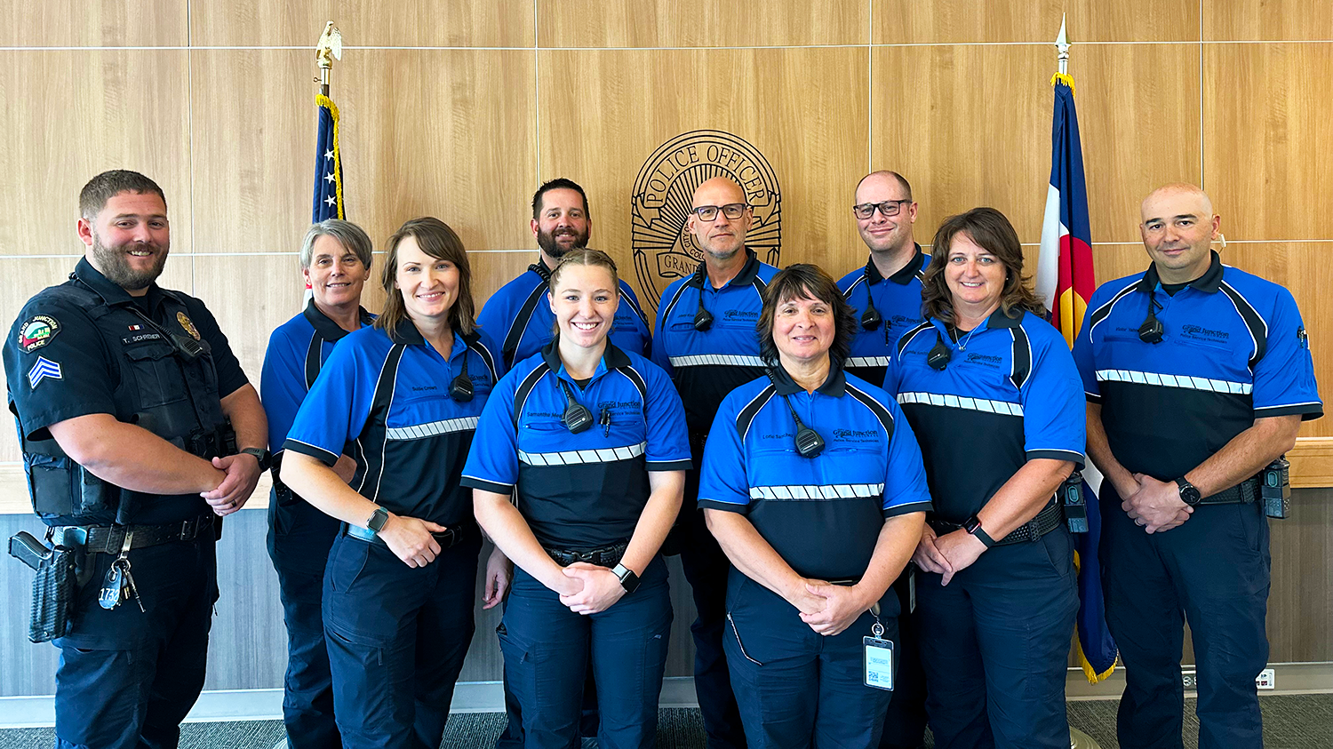 GJPD Police Service Technicians smiling
