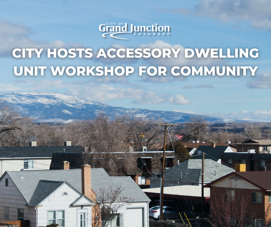 Photo of homes near North Avenue and Twelfth Street with text on graphic