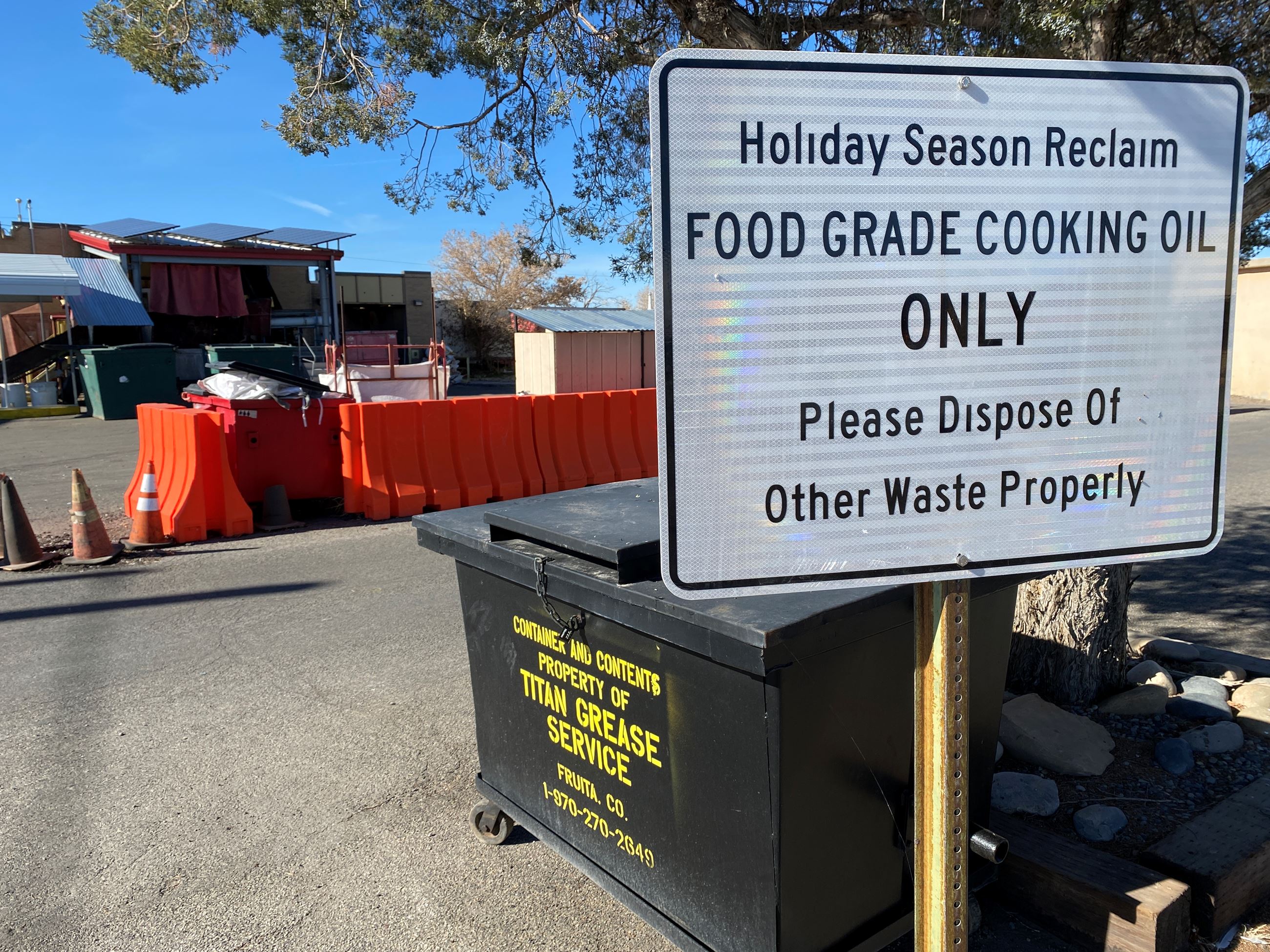Cooking Oil recycling site