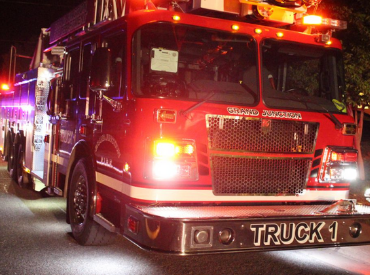 GJFD Fire Truck at Night