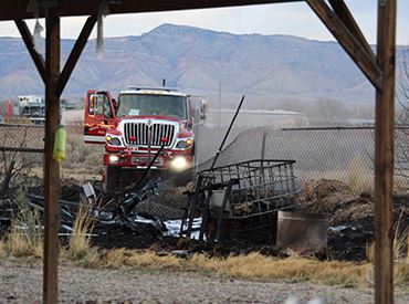 GJFD Brush truck at a fire
