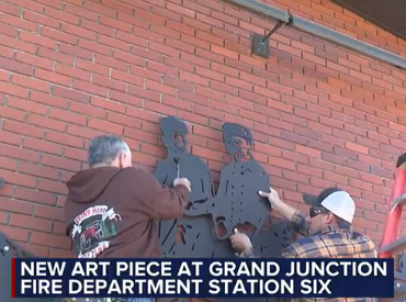 art piece being mounted