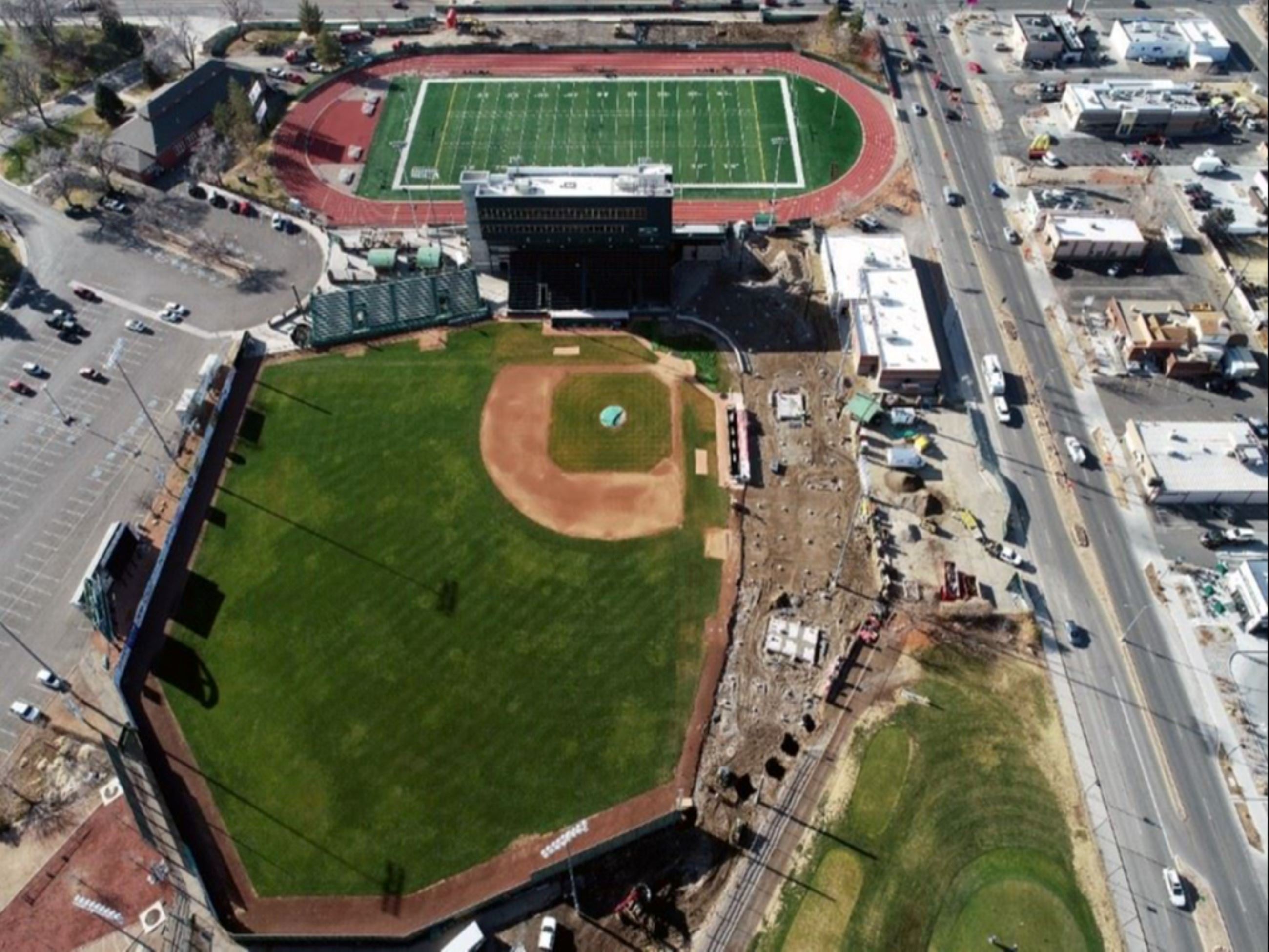 Photo overlooking Lincoln Park Stadium