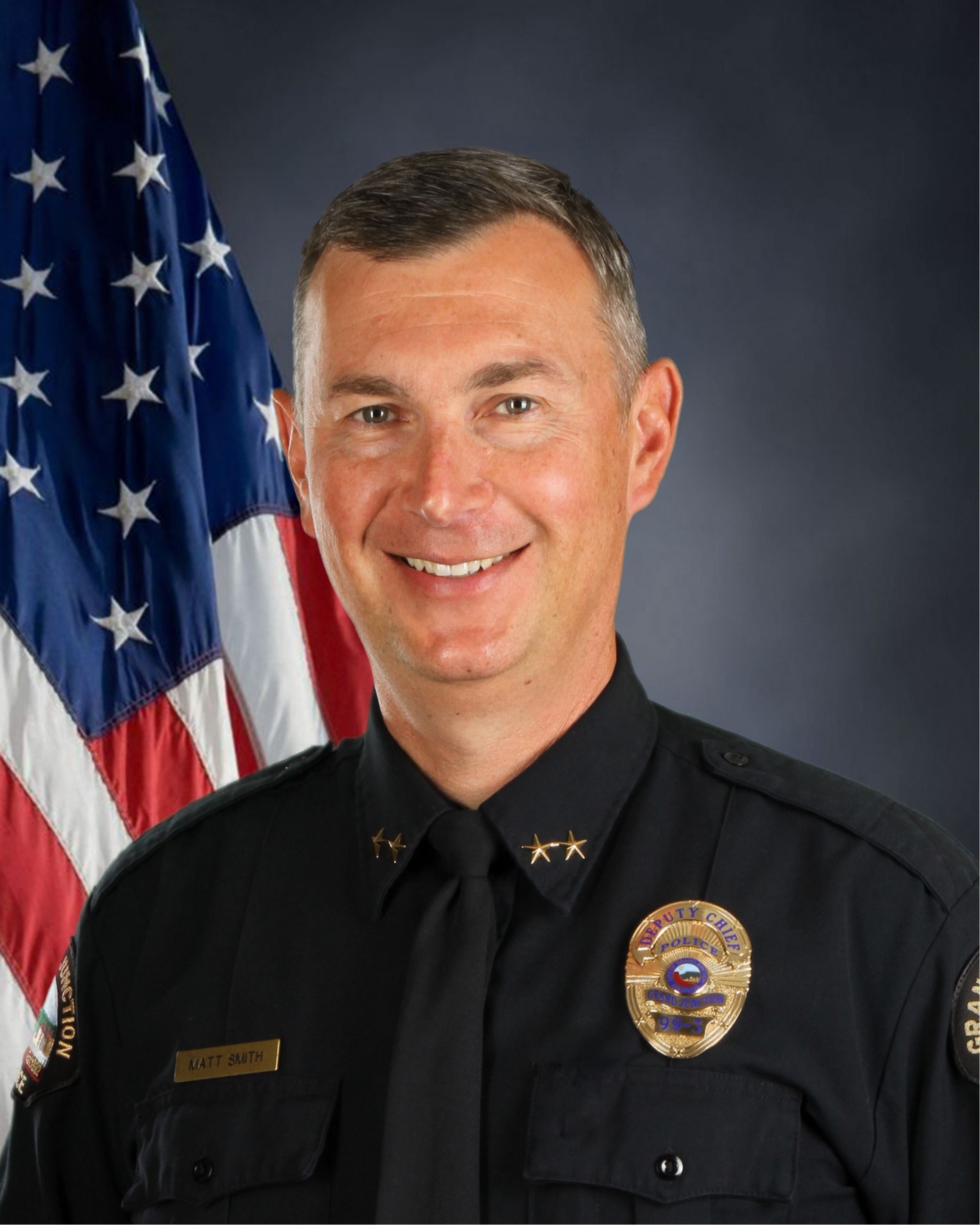 portrait of man with flag