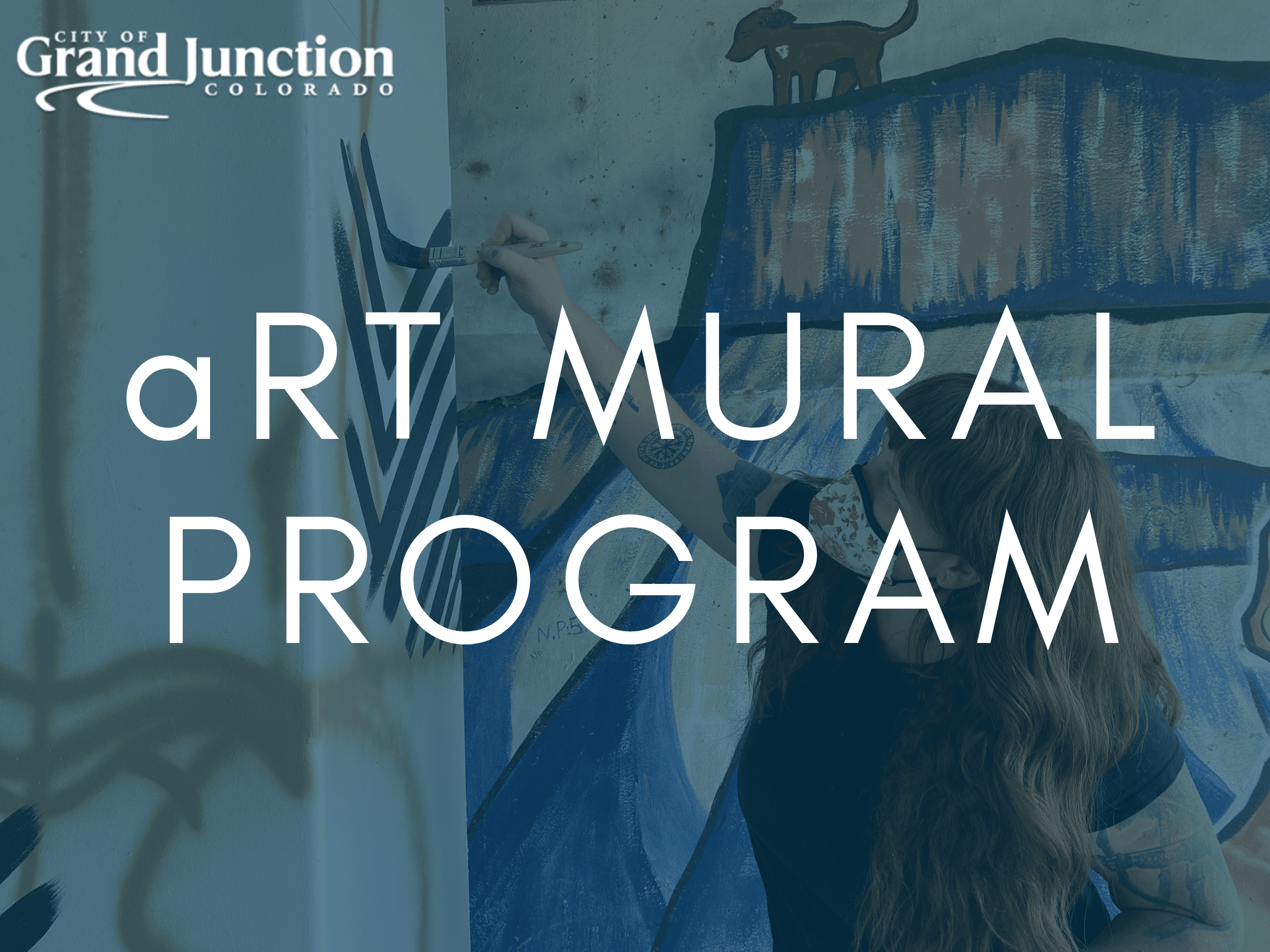 aRT Release on a blue filed with a photo of City Hall