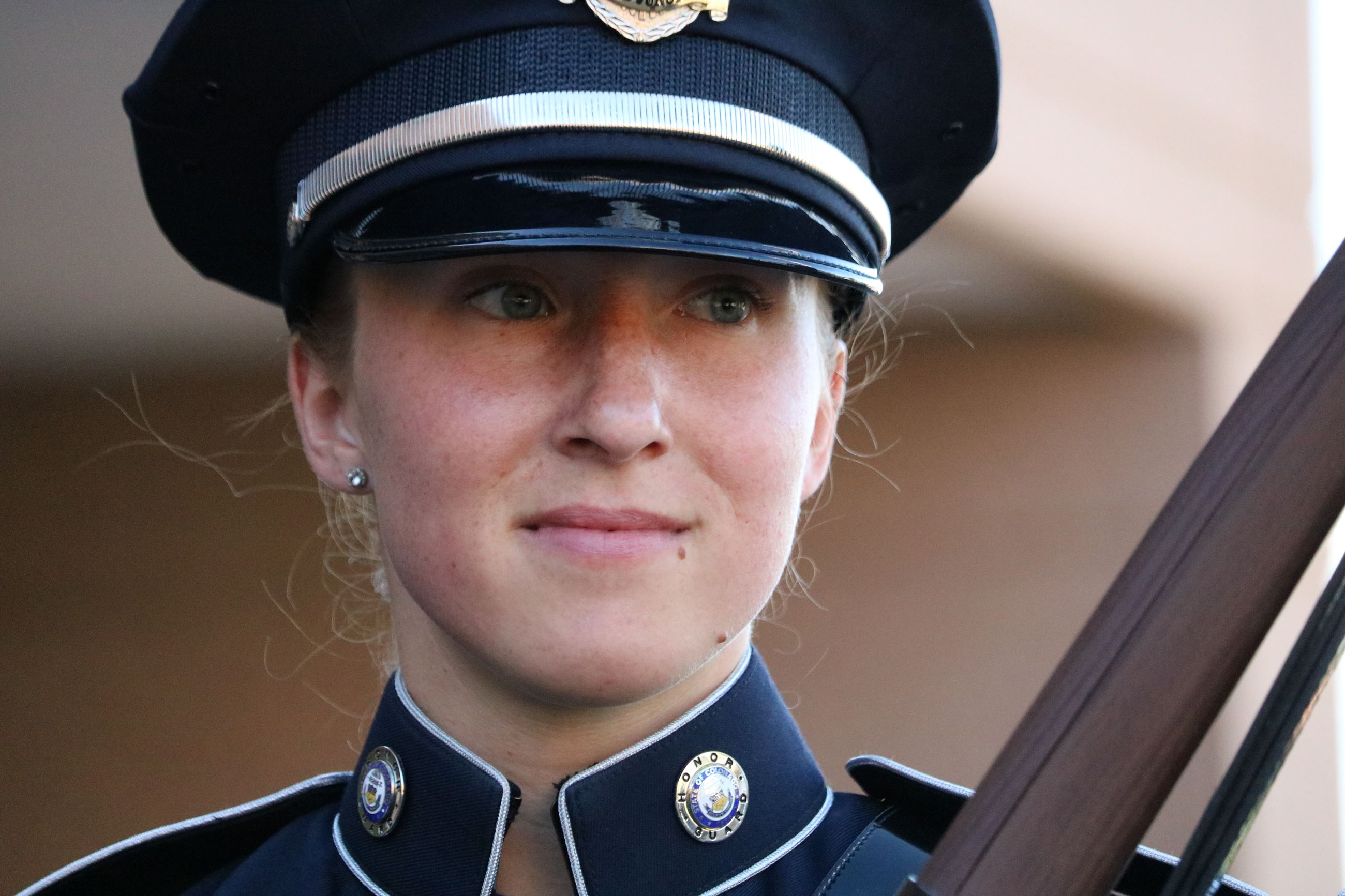 Photo of a GJPD Honor Guard member in uniform