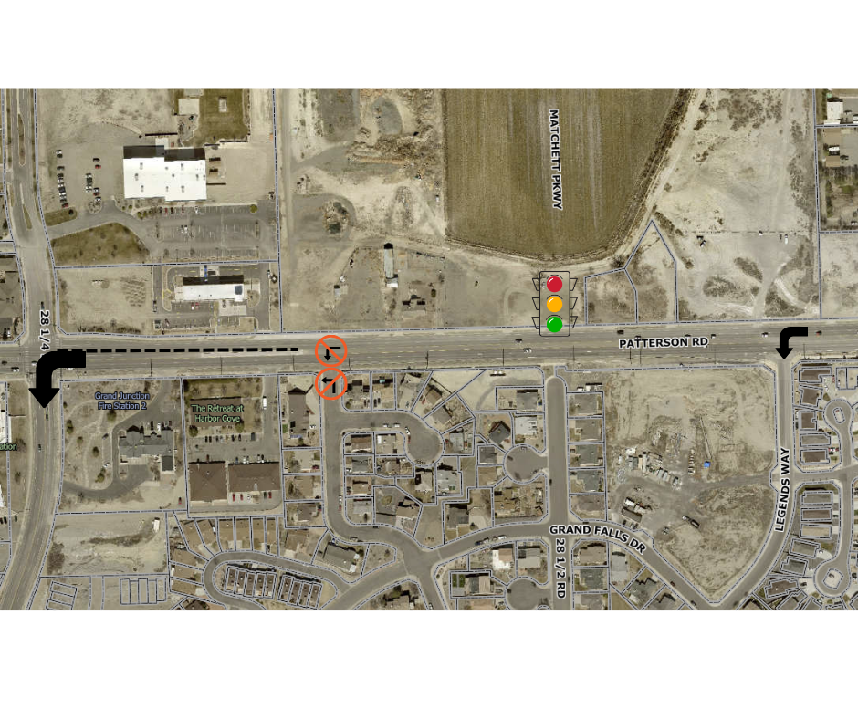 Patterson Road and Matchett Park street map view