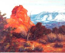 Red Rock at Sunset by Freya Hite