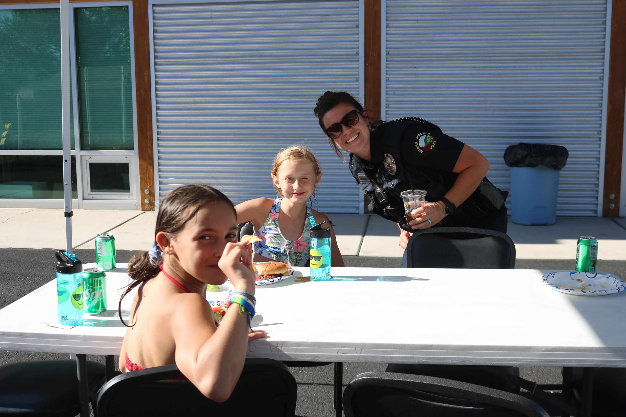 Officer Archuleta with kids